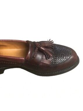 Allen Edmonds Cody Classic Preppy Leather Tassel‎ Loafer Braided Brown Men’s 9 C